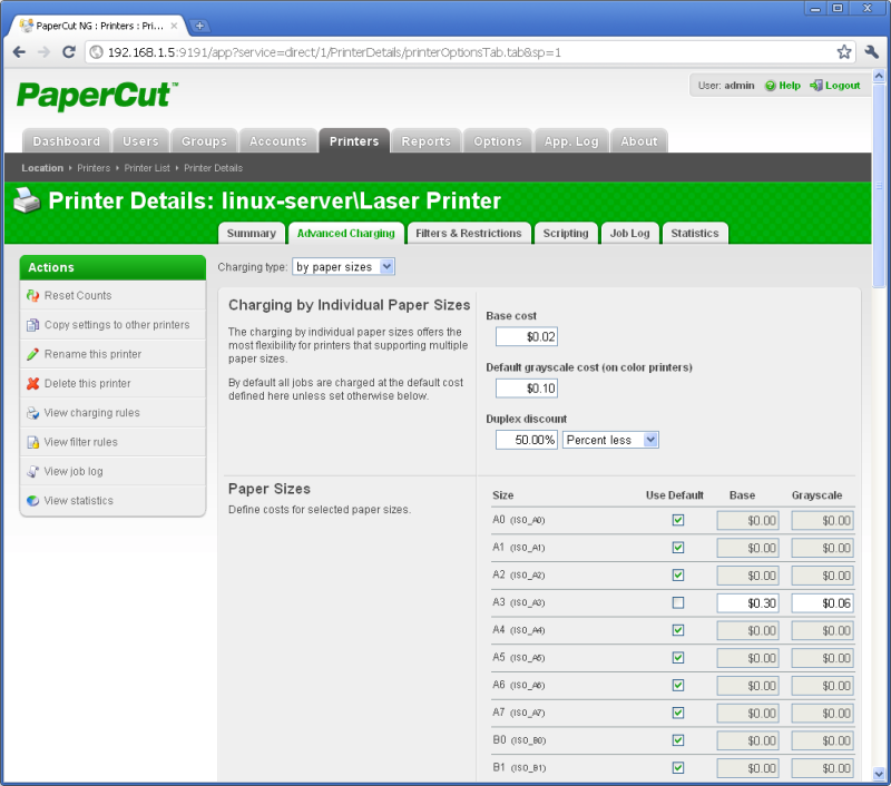 Screenshot tour of PaperCut Industry Analysts, Inc.