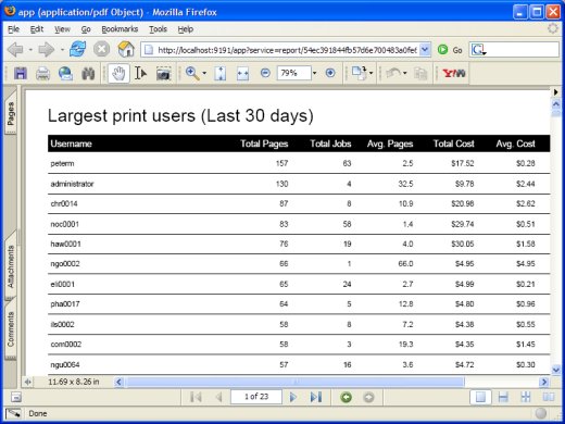 One-Click reports