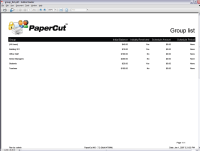 Report: Group List