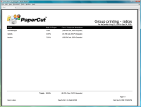 Report: Group Printing - Ratios
