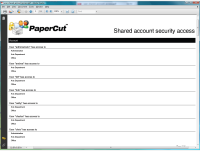 Report: Shared Account Security Access
