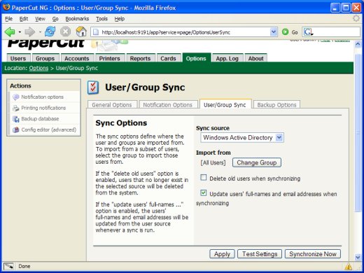 user sync