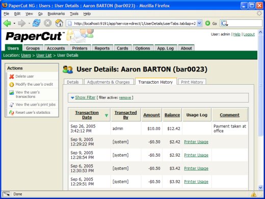 Logging and auditing
